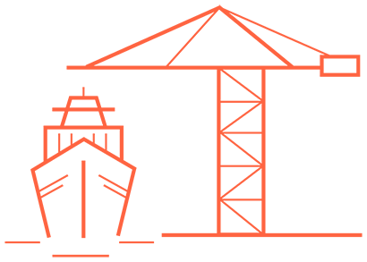 Ship port crane
