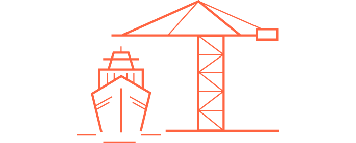 Ship port crane