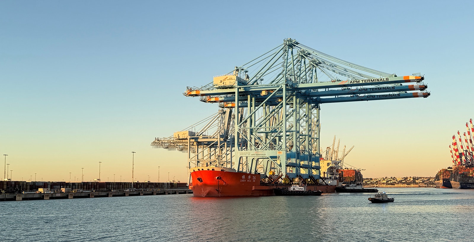APM Terminals Los Angeles Pier 400 cranes APM Terminals Los Angeles Pier 400 cranes