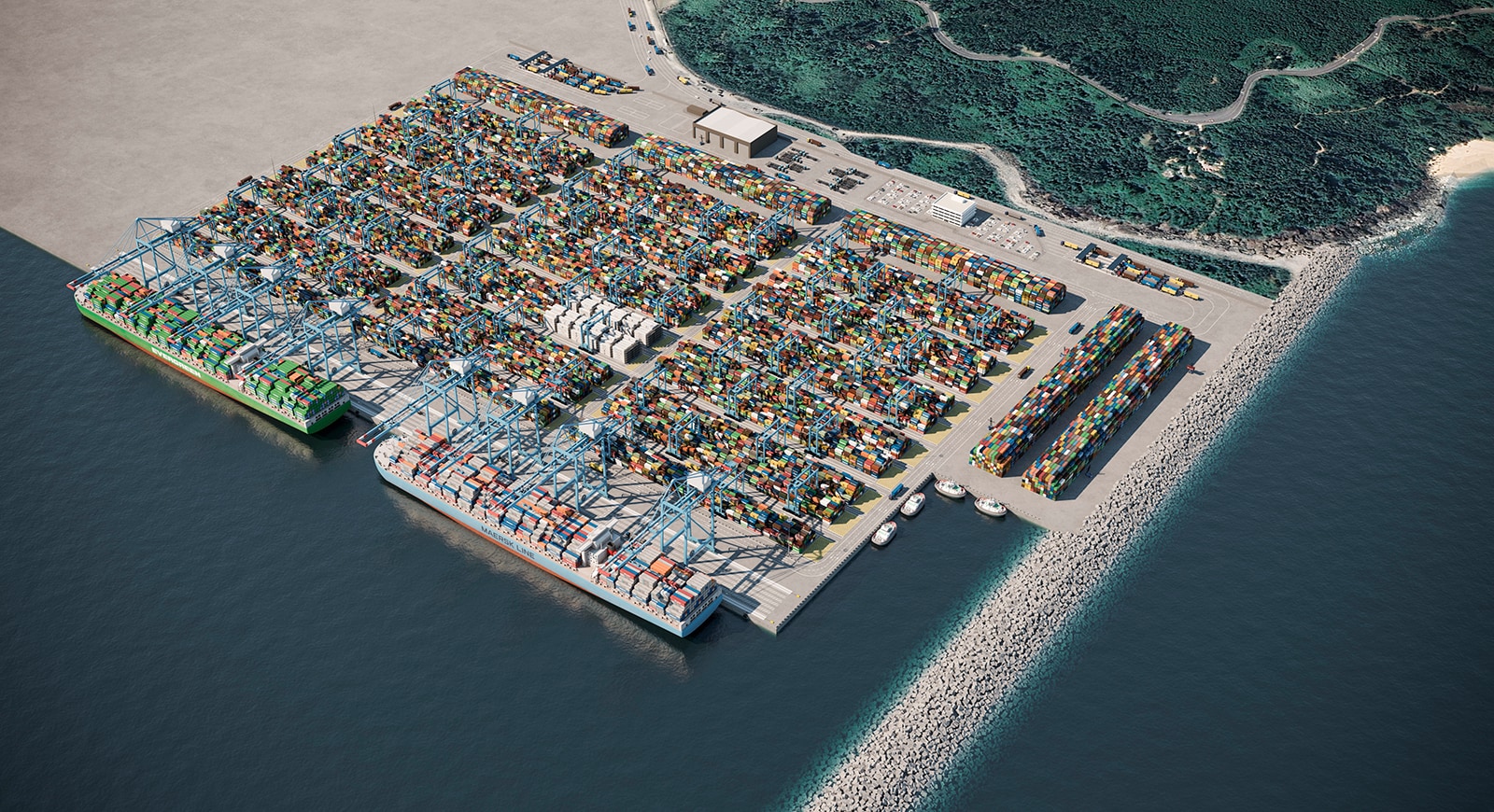 APM Terminals Da Nang digital rendering