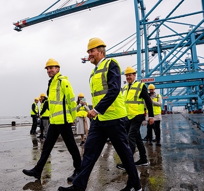 APM Terminals Maasvlakte II royal visit
