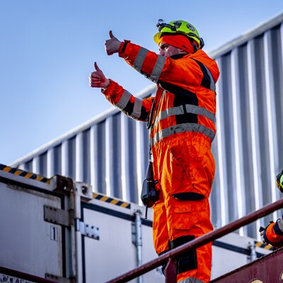 APM Terminals Aarhus delivers container