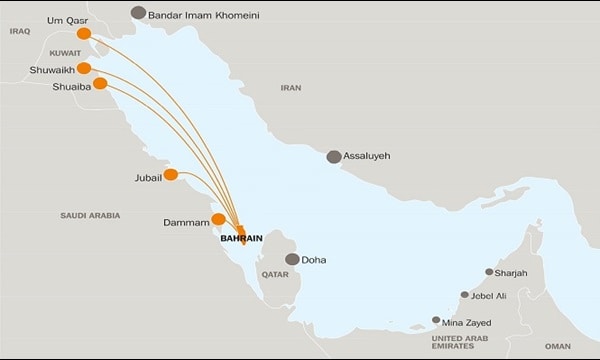 Khalifa Bin Salman Port?s (KBSP) strategic location
