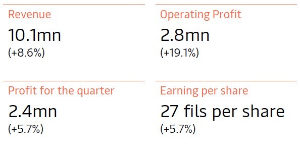 Q1 2025 Revenue and profit