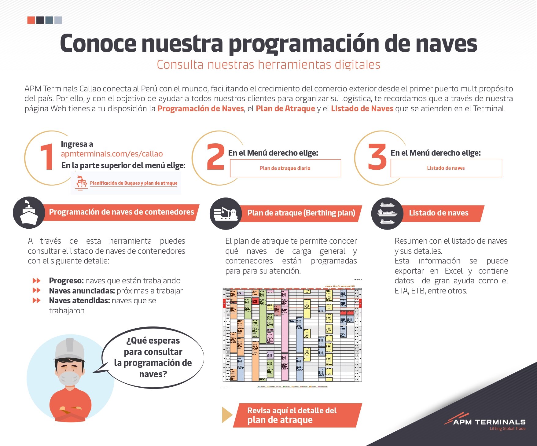 Conoce nuestra programación de naves