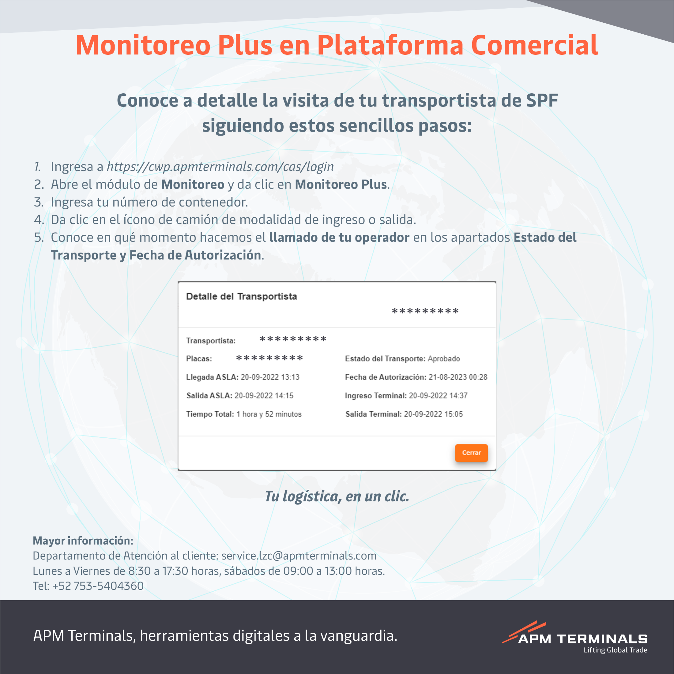 Monitoreo Plus en Plataforma Comercial