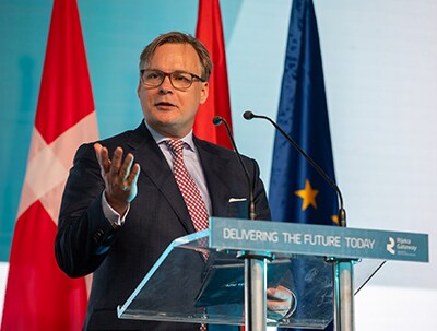 Keith Svendsen at Rijeka Gateway opening ceremony