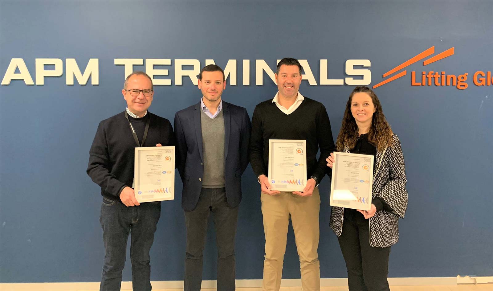 SGS valida el sistema de gestión de APM Terminals Spanish Gateways para certificar normas ISO